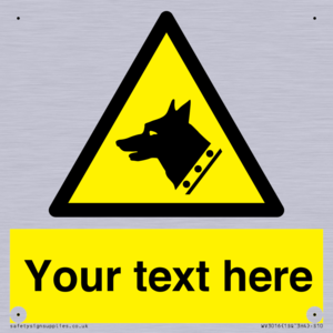 Custom Warning: Guard dog